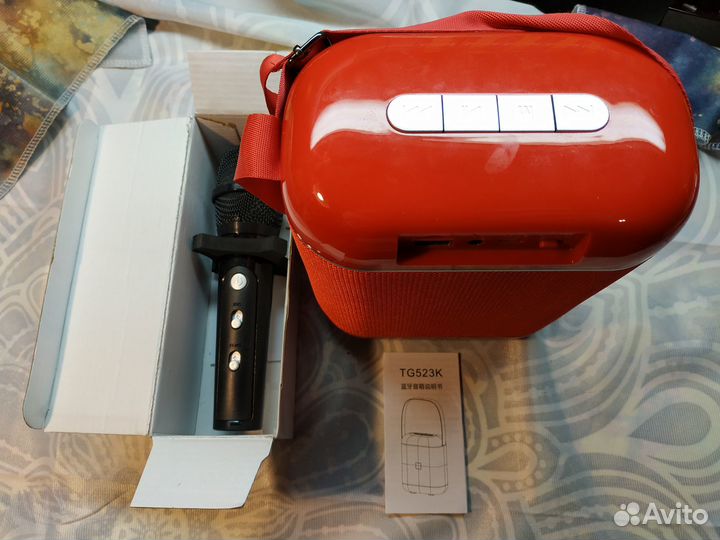 Переносная колонка T&G TG-523K с караоке