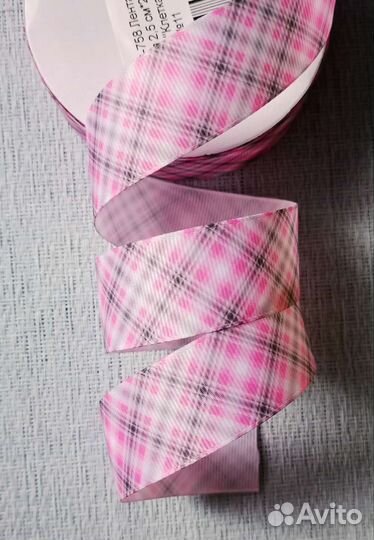 Репсовая лента с рисунком