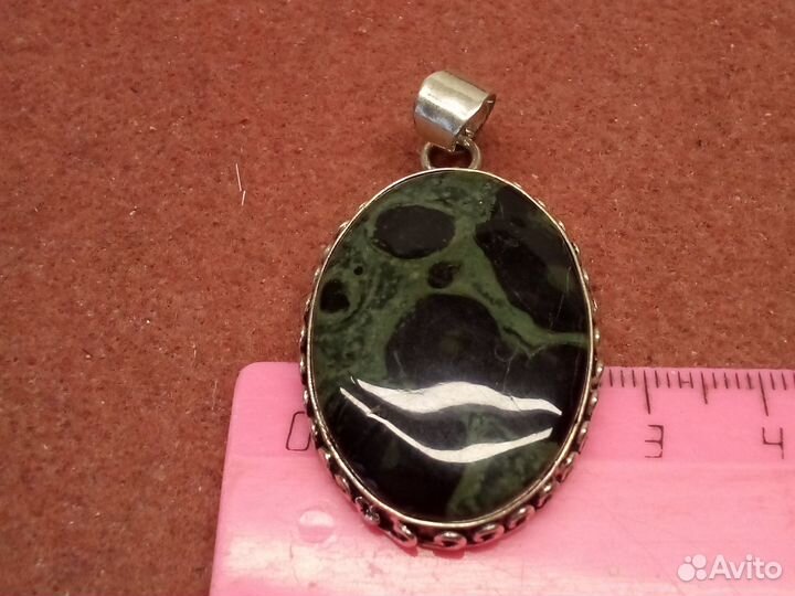 Яшма cambaba. кулон, серьги посеребрение