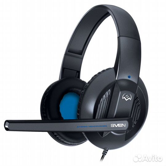 Наушники с микрофоном Sven AP-680MV черные/синие