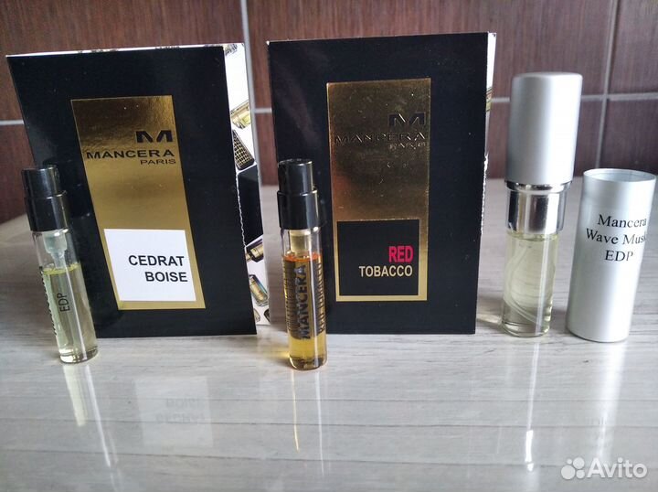 Mancera Red Tobacco, Cedrat Boise, Wave Musk