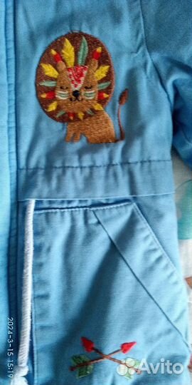 Куртка парка детская 86-98 демисезонная