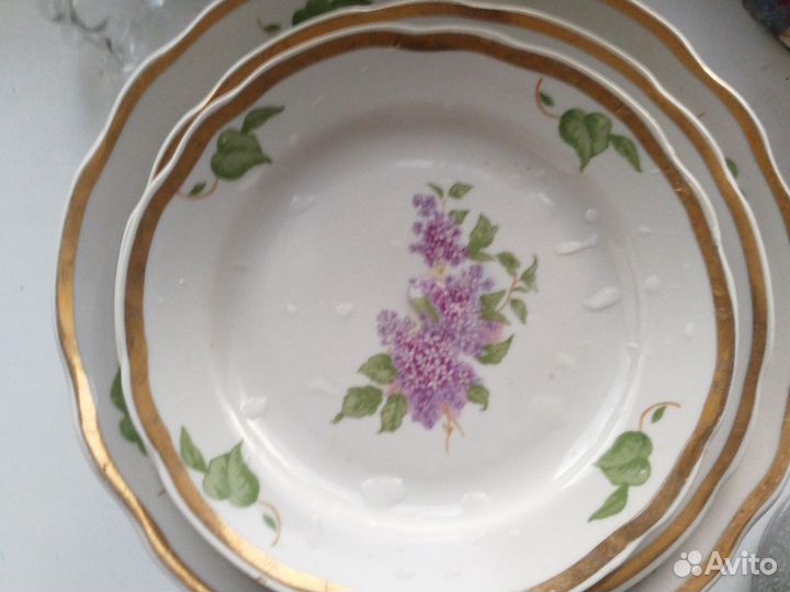 Столовый сервиз сирень дулево СССР