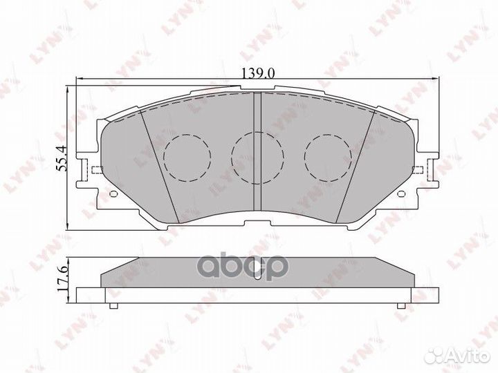 Колодки тормозные дисковые BD-7542 lynxauto