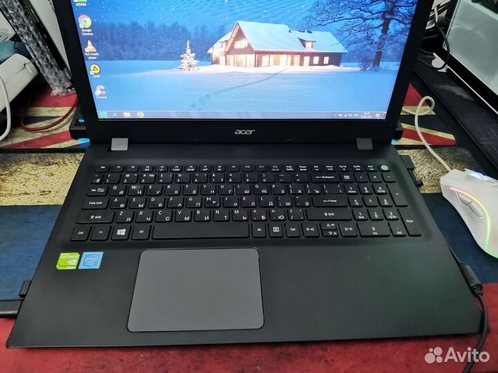 Отличный ноутбук Acer EX2511G 2 видео карты
