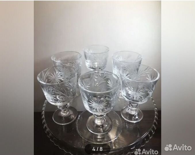 Хрустальные бокалы СССР