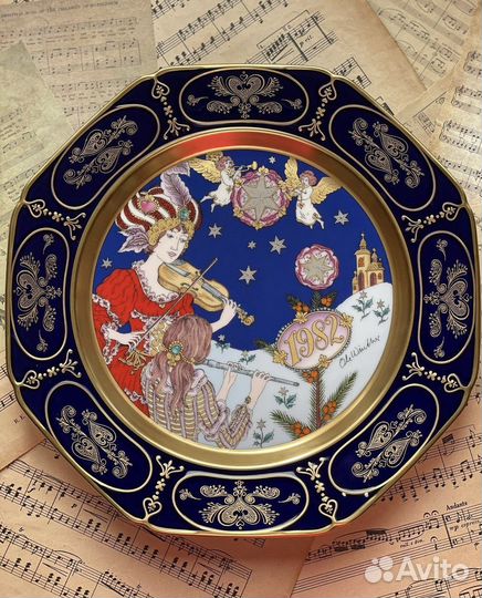 Рождественские декоративные тарелки