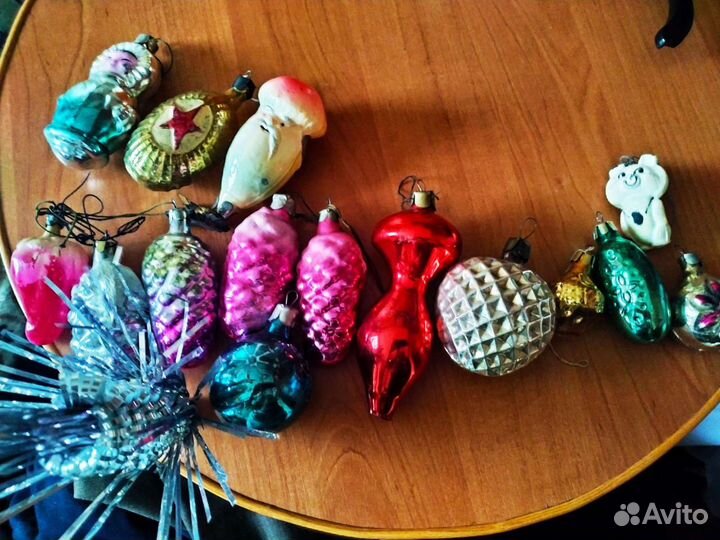 Елочные игрушки СССР на прищепке