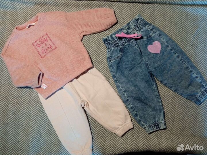 Вещи пакетом джинсы 80 р. Gloria Jeans на девочку