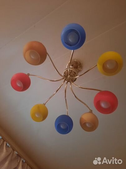Люстра потолочная бу