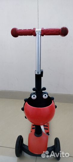 Самокат детский трехколесный с сиденьем 3 в 1