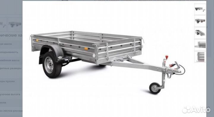 Легковой прицеп мзса 817701.022 с колесом