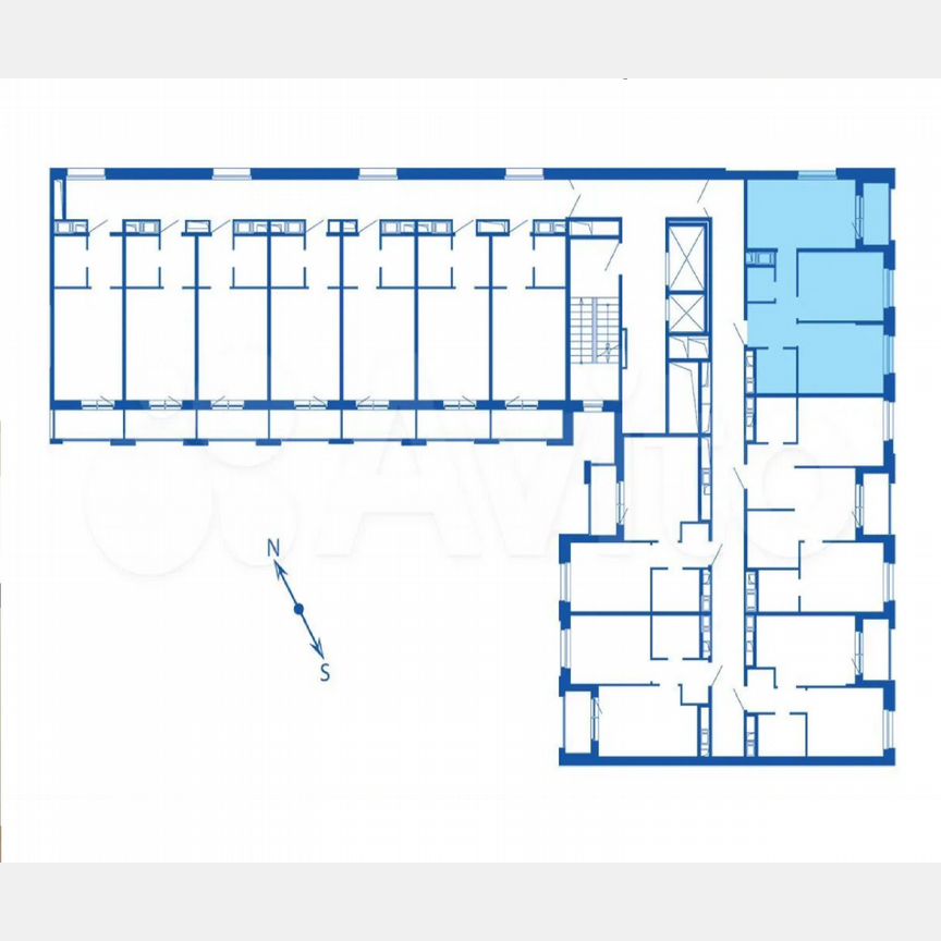 3-к. квартира, 53,2 м², 9/12 эт.