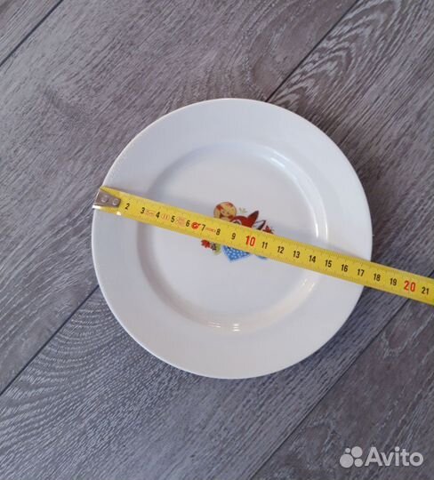 Детские тарелки СССР, лиса и колобок