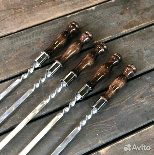 Шампура с деревянной ручкой