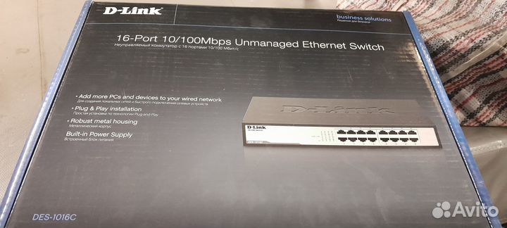 Сетевой коммутатор D-link DES-1016C