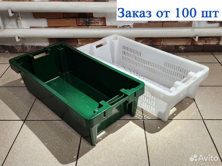 Ящики рыбные пластиковые белые оптом