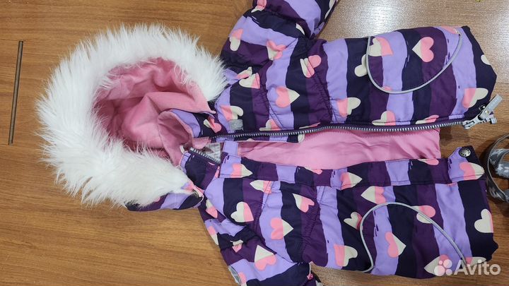 Зимний комплект kerry для девочки 92
