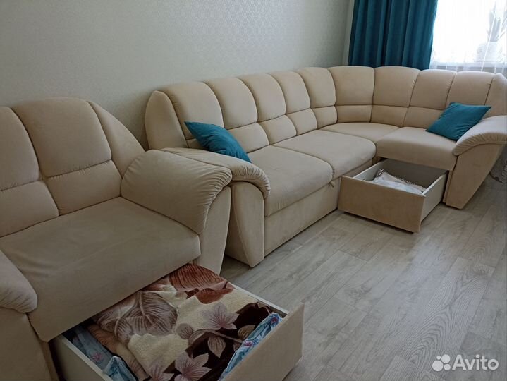 Большой угловой диван модульный бу