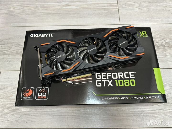 Gigabyte GTX 1080 WindForce OC 8гб
