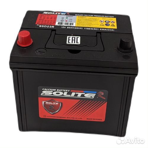 Аккумулятор Solite R 95D23R (85Ач, 630А)