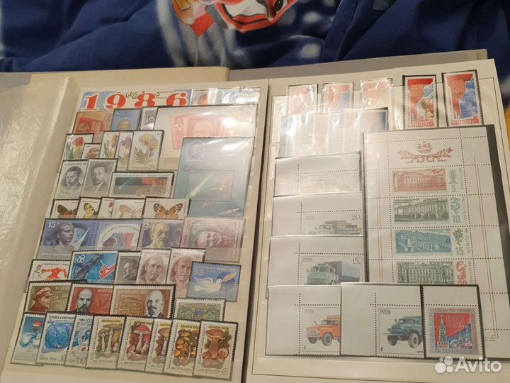 Почтовые марки 1986-й год чистые