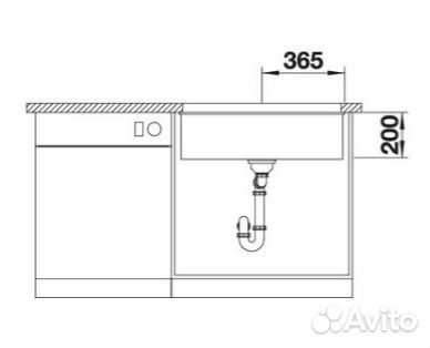 Мойка Blanco Etagon 700-U антрацит 525167 новая