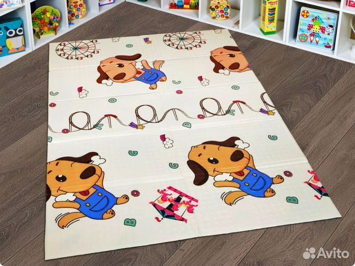 Детский коврик для ползания новый (заводской брак)