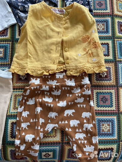 Одежда пакетом на девочку 3-6 мес