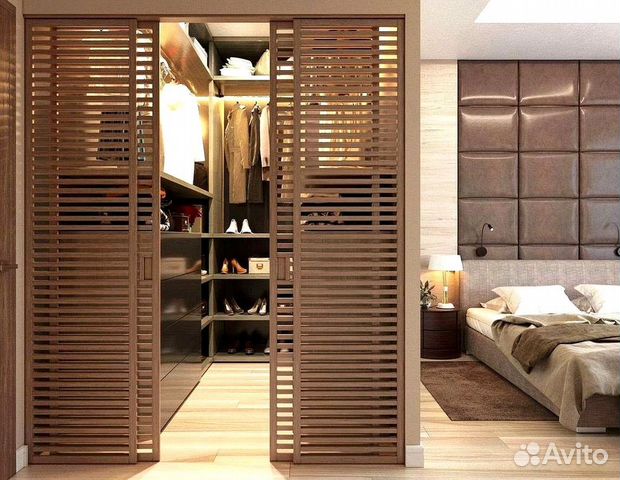 Реечная раздвижная дверь