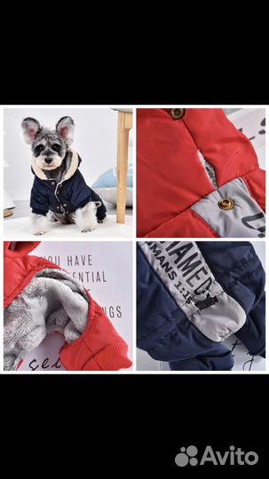 Модный тёплый комбинезон для собачки