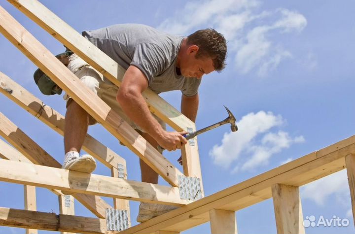 Крыша, кровельные работы / Монтаж навеса, козырька