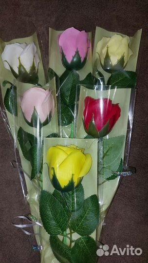 Букеты из мыльных роз