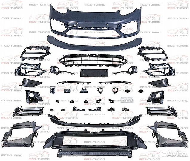 Бампер Porsche Panamera в стиле turbo S 20+