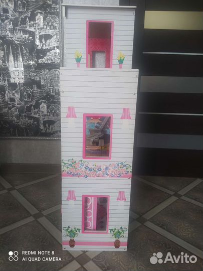 Кукольный домик для барби с лифтом