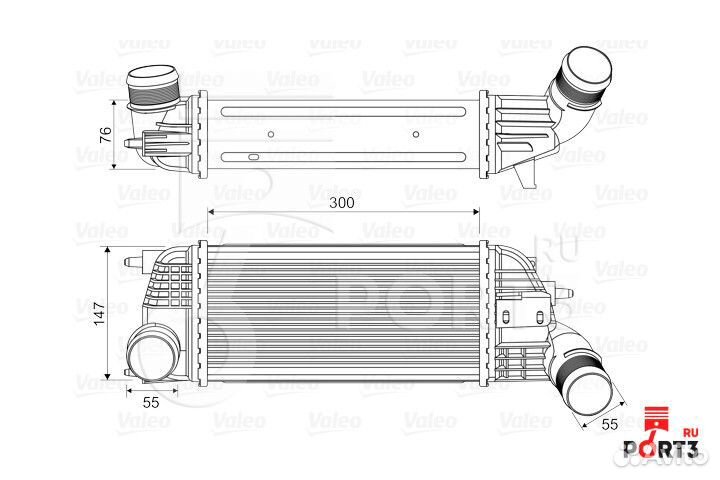 Интеркулер VAG 1.6-2.0 TDI