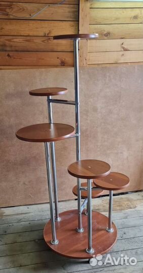 Подставка для цветов на 6 шт. орех. Доставка