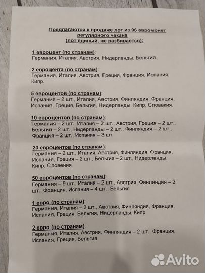 Евромонеты