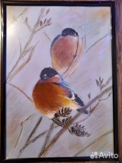 Картина сухой пастелью 