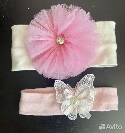 Заколка повязка на волосы девоч 0-12 мес