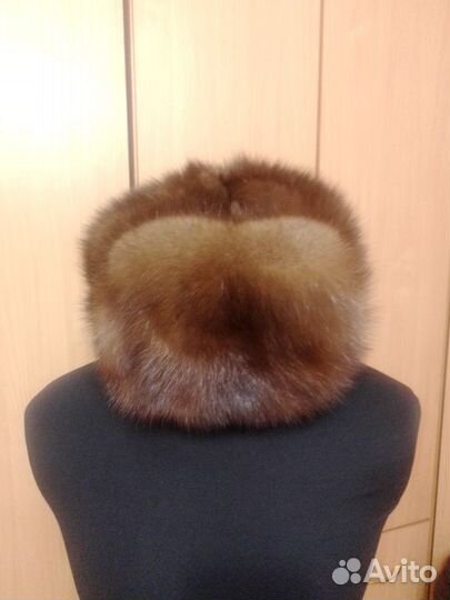 Новая мужская шапка из соболя