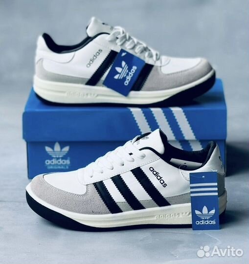 Кроссовки мужские Adidas белые серые