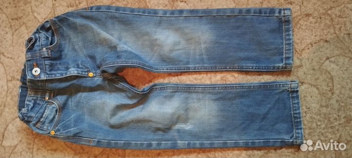 Джинсы утепленные для мальчика 116