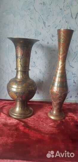 Вазы бронза индиские