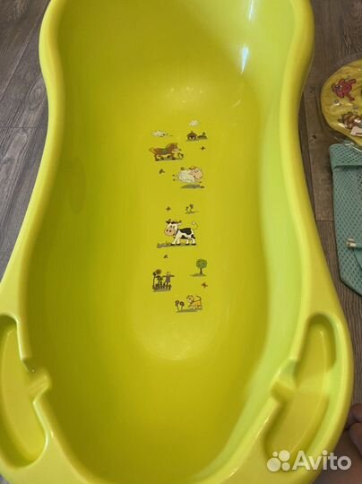 Ванночка, стульчик, гамак и круг для купания