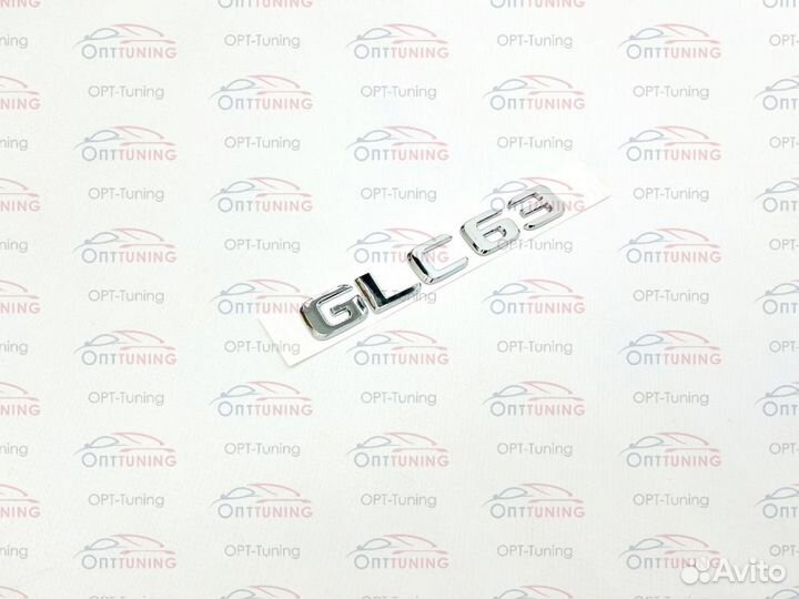 Шильдик GLC63 хромированный