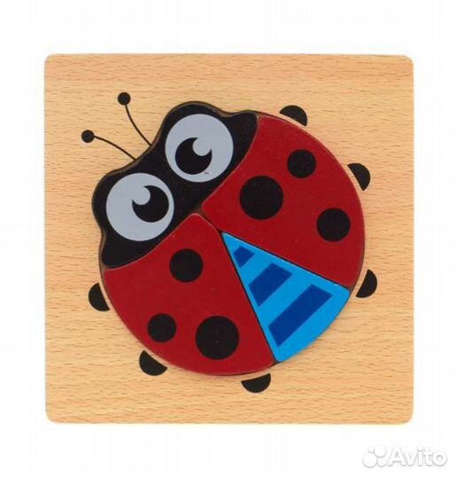 Развивающие игрушки. Пазл Божья коровка
