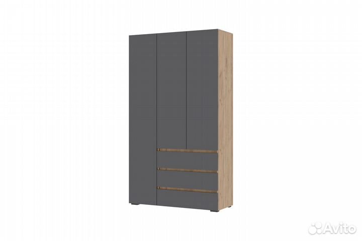 Шкаф Хелен 3-х створчатый с ящиками шк 06