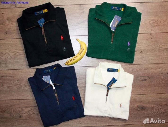 Polo Ralph Lauren джемпер полузамок черный (Арт.13000)