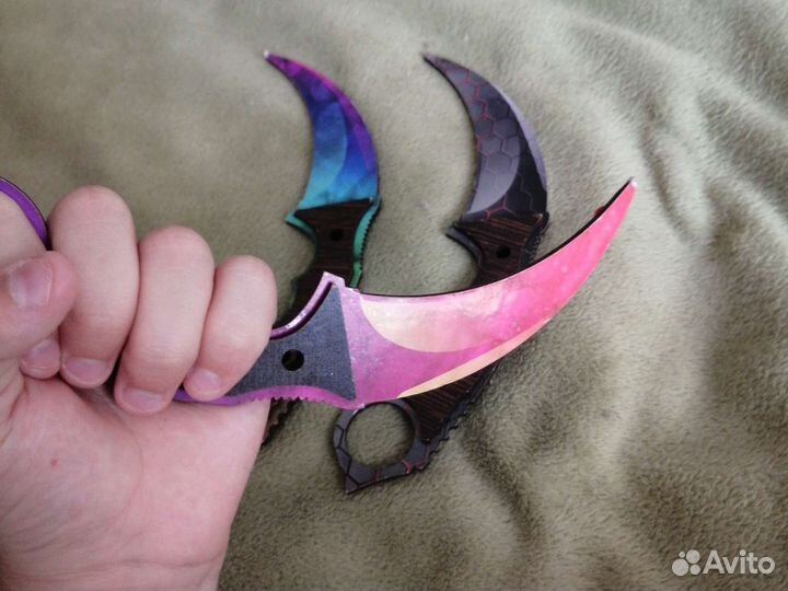 3 ножа керамбит деревянные